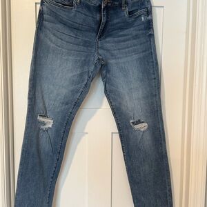 Kut from the Kloth Blue Distressed Boyfriend Jeans
